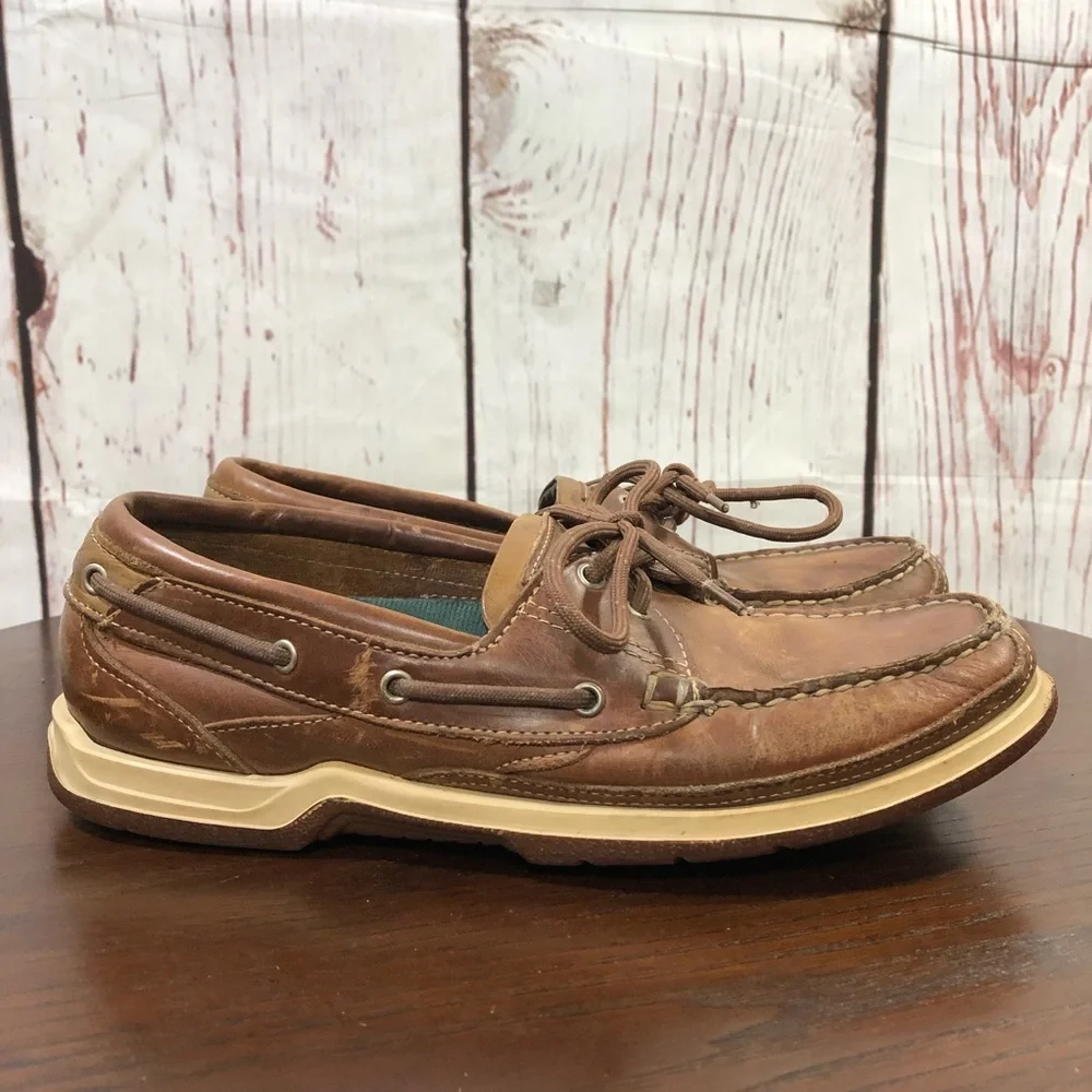 SEBAGO DOCKSIDES Brown Leather Men’s Loafers Size 8.5